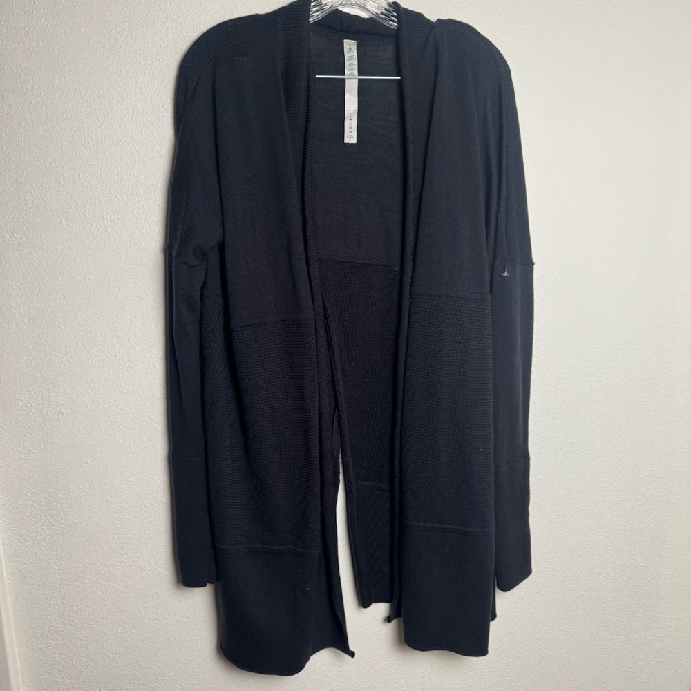 lululemon athletica Lululemon lotus wrap black Cardigan Sweater Size 6